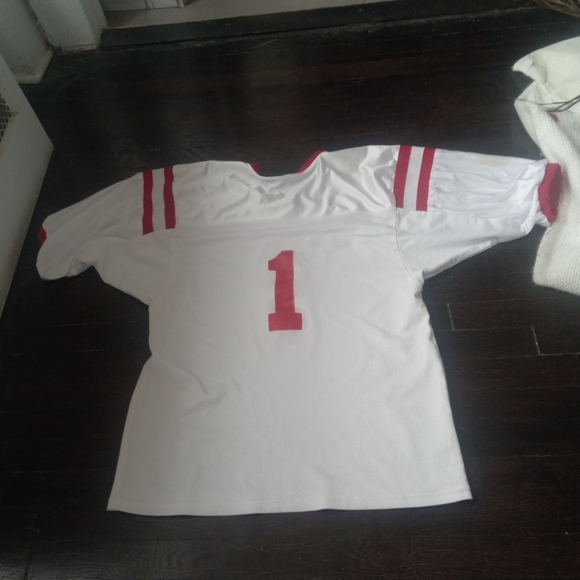 Teamwork Athletic Apparel Mens Jersey Red And White Color Number 1 Southside... - Picture 10 of 10